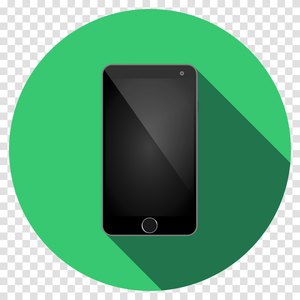 Icon Flat Design Phone Flat Design, Electronics, Disk, Mobile Phone, Cell Phone Transparent Png