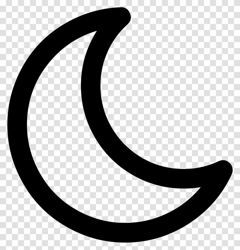 Icon Free Outline Image Of Moon, Number, Alphabet Transparent Png