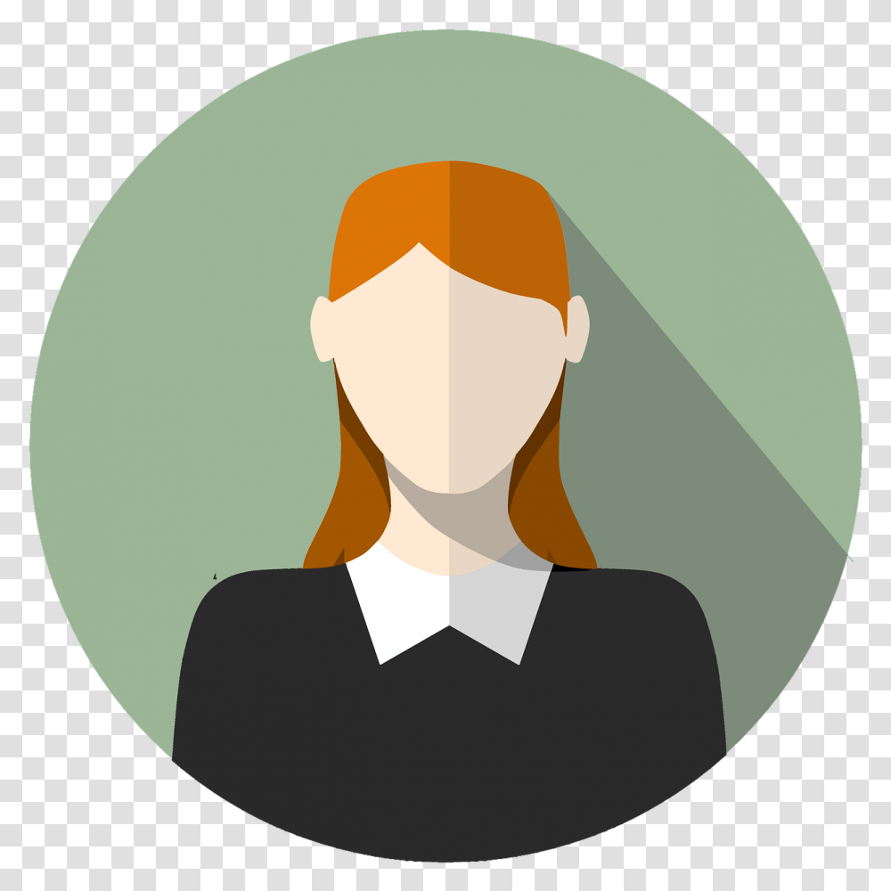 Icon Girl Avatar Free Avatar, Face, Person, Label, Text Transparent Png