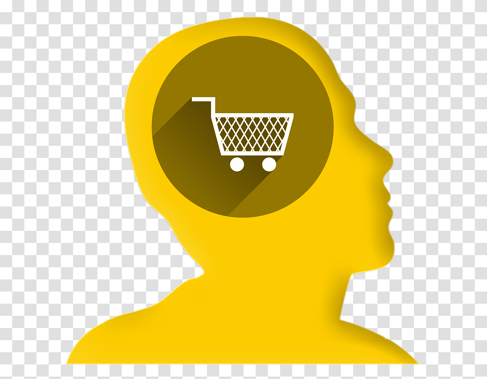 Icon Head Profile Shopping Basket Shopping Cart Departamento De Compras, Lighting, Outdoors, Treasure, Logo Transparent Png