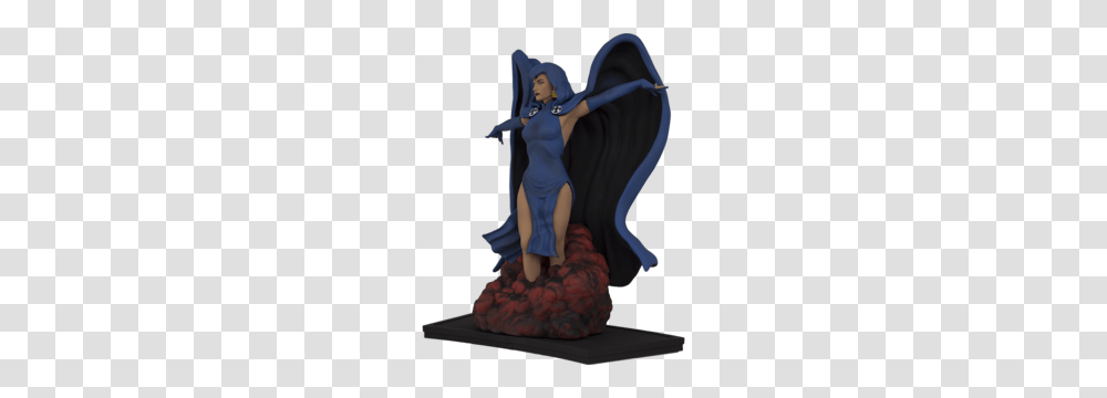 Icon Heroes Dc Comics New Teen Titans Raven Statue, Apparel, Figurine, Person Transparent Png