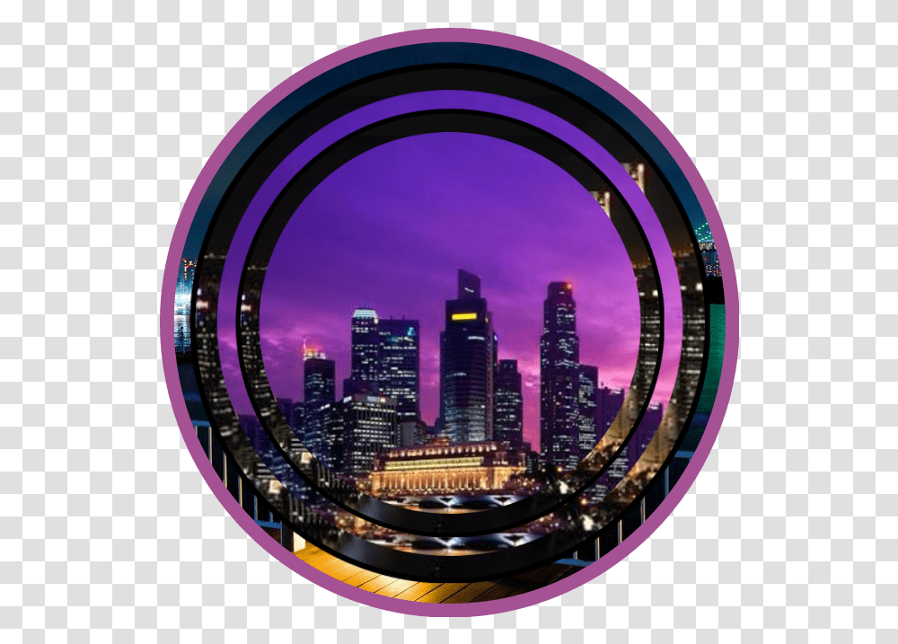Icon Kiaratheangel Night Sticker By Sintaulinatasya Marina Singapore, City, Urban, Building, Metropolis Transparent Png