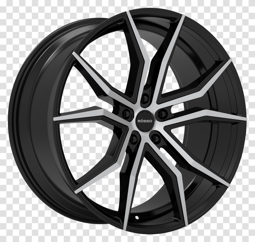 Icon Machined Black Rim, Spoke, Wheel, Alloy Wheel, Tire Transparent Png