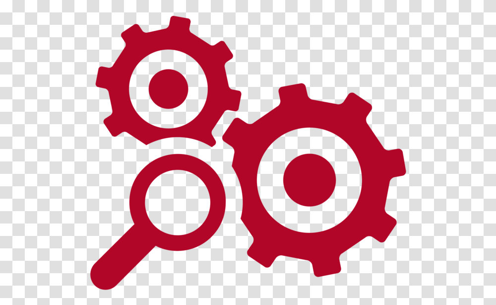Icon Magnifying Glass With Gears Clipart Download Magnifying Glass Gear Icon, Machine, Wheel Transparent Png