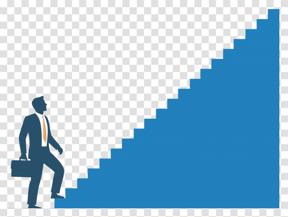 Icon Man Starting To Climb Stairs Silhouette, Person, People, Sport Transparent Png