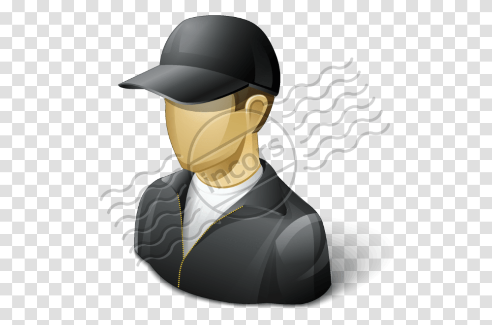 Icon Man With Cap, Helmet, Face Transparent Png