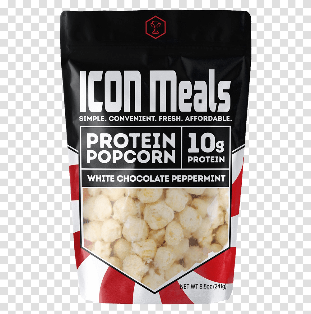 Icon Meals Protein Popcorn Popcorn 240g White Chocolate Chickpea, Plant, Food, Vegetable, Cauliflower Transparent Png