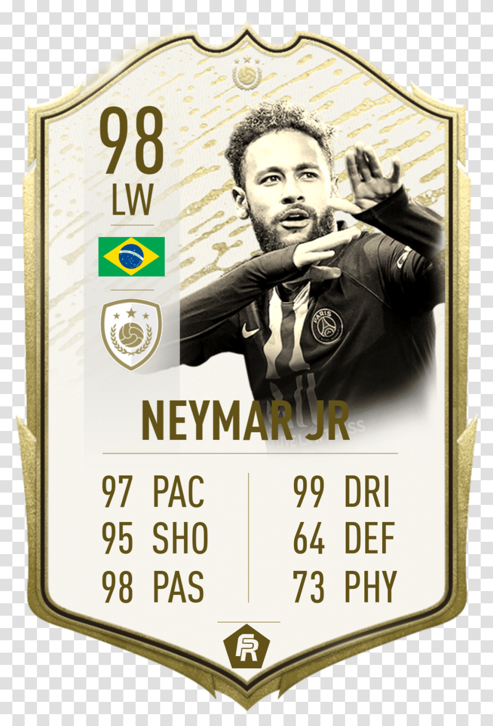 Icon Neymar Fifacard Image By Barzanthecardmaker Eto Prime Icon Moments, Poster, Advertisement, Flyer, Paper Transparent Png