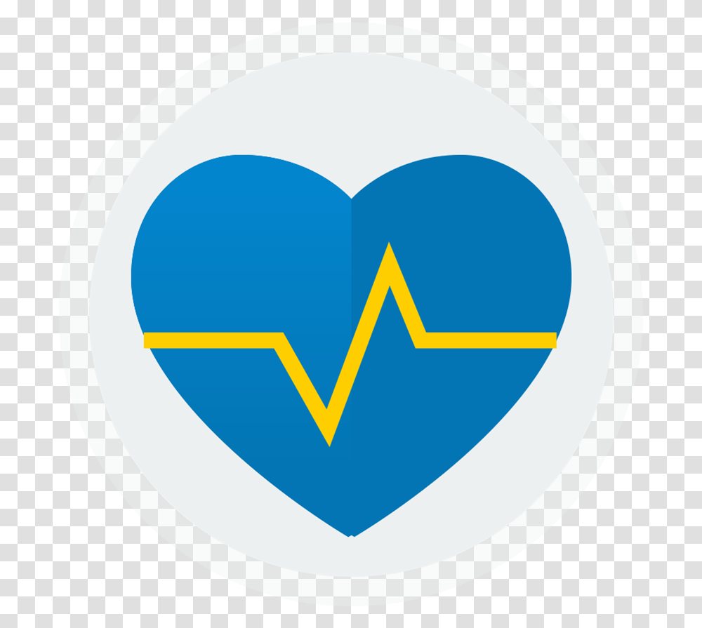 Icon Of A Heart With An Ekg Line Going Through It Heart Rate, Triangle, Logo, Trademark Transparent Png