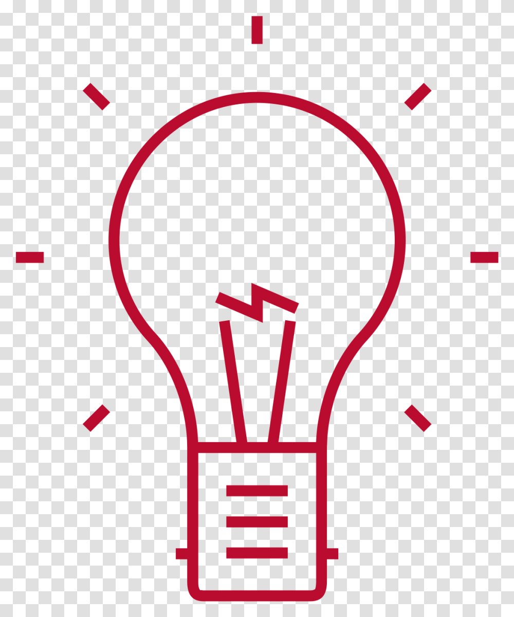 Icon Of A Light Bulb Red Light Bulb Icon, Lightbulb, Neon, Alphabet Transparent Png