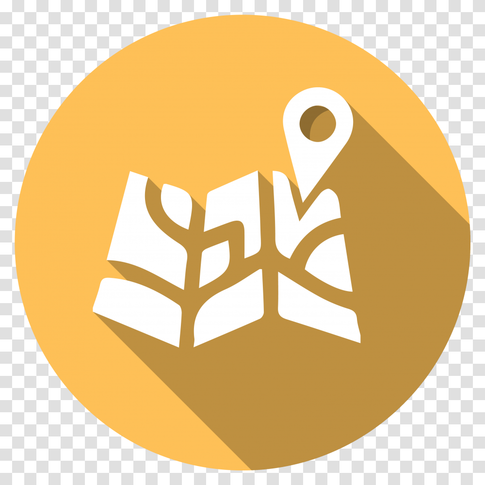Icon Of A Map, Plant, Label, Food Transparent Png