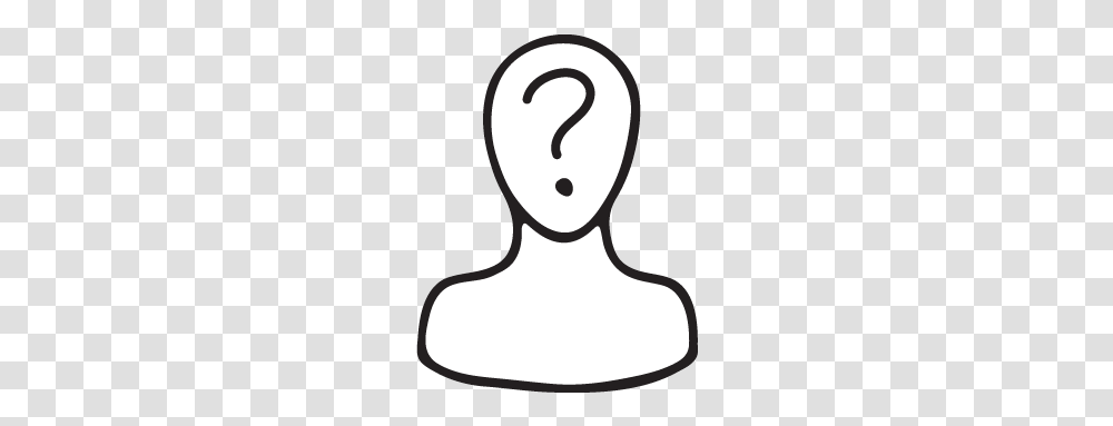 Icon Of A Person With A Question Mark Illustration, Silhouette, Stencil, Chair, Furniture Transparent Png