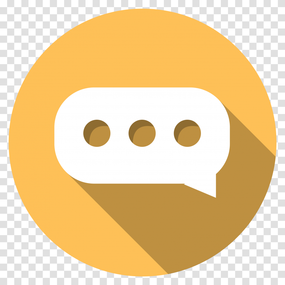 Icon Of A Speech Bubble Circle Text Bubble Icon, Plant, Food, Vegetable, Produce Transparent Png