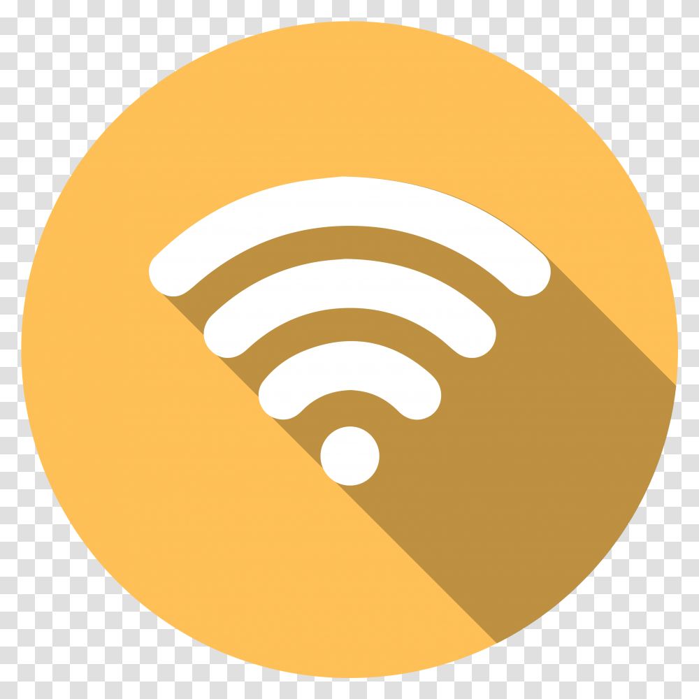 Icon Of A The Wifi Symbol Wifi Icon Circle, Plant, Lamp, Food, Fruit Transparent Png