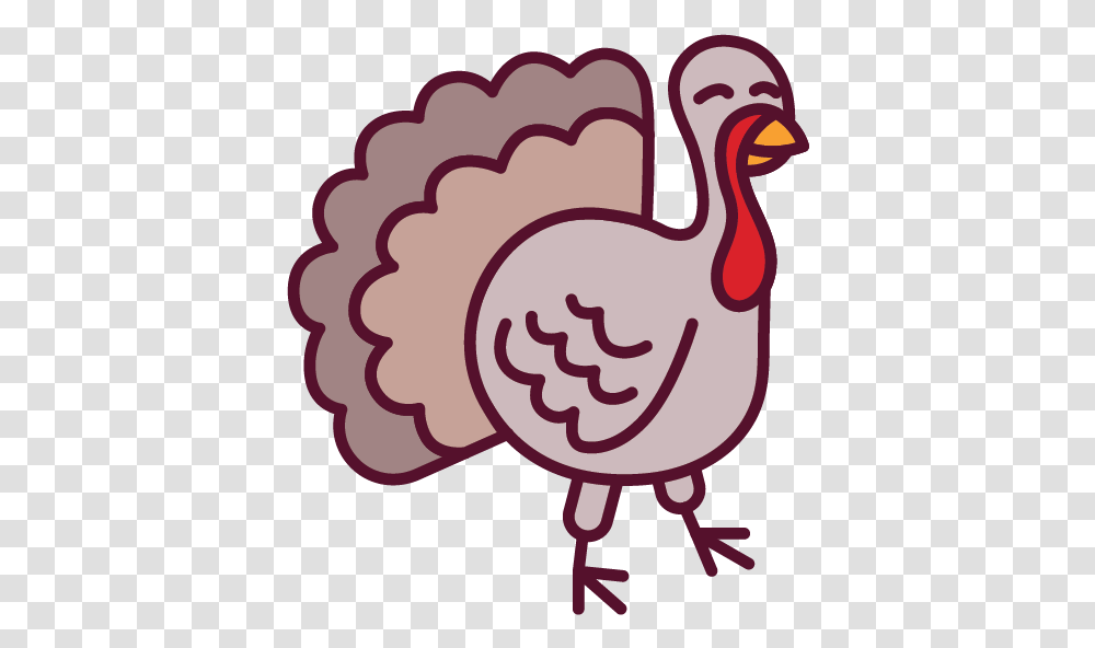 Icon Of A Turkey Turkey, Bird, Animal, Turkey Bird, Poultry Transparent Png