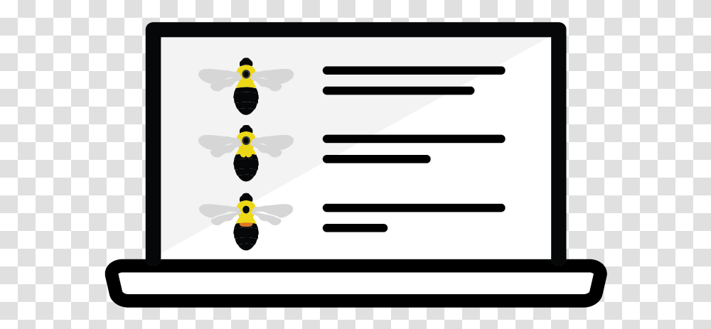 Icon Of Bumble Bee Guide On Laptop, Sport, Sports, Bowling Transparent Png