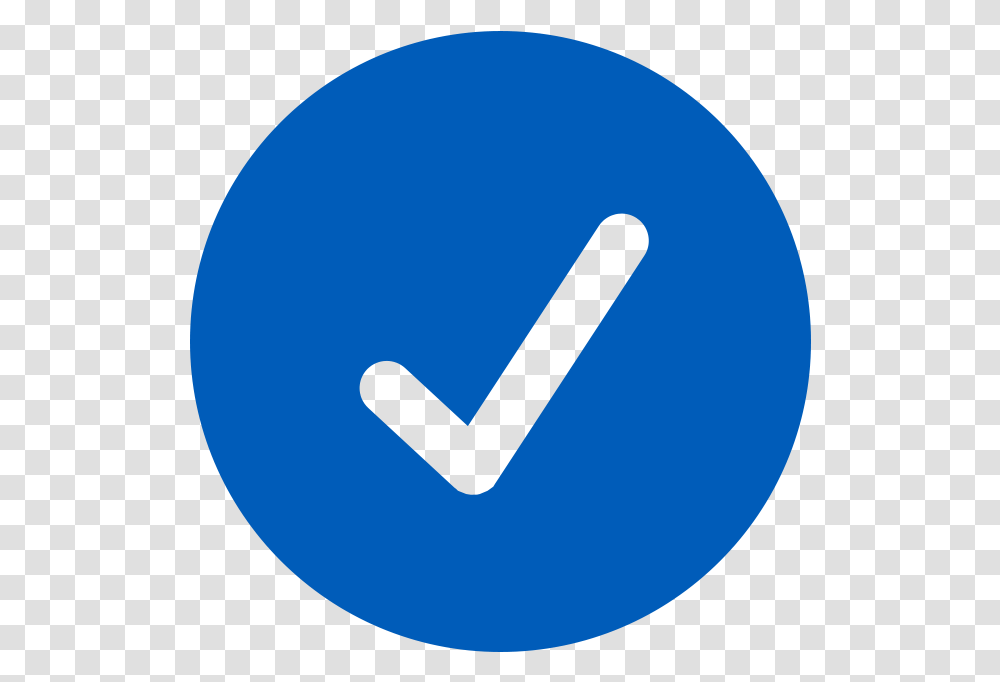 Icon Of Circle With Check Mark Check Mark Icon Blue, Logo, Trademark Transparent Png