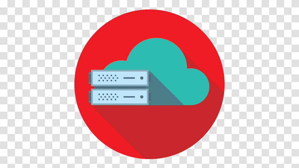 Icon Of Cloud And Server Symbolizing Red Brick Data Full Horizontal, Computer, Electronics, Hardware, Label Transparent Png