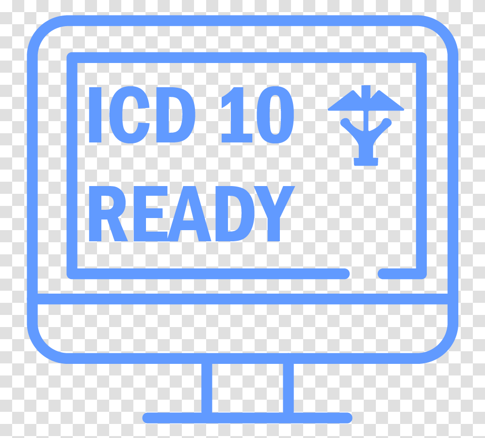 Icon Of Computer With Icd 10 Wording On Screen Free Watch Your Head Sign, Label, Electronics Transparent Png