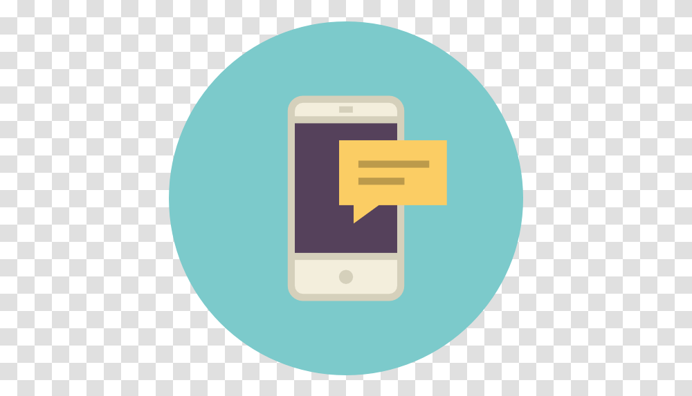 Icon Of Flat Retro Communications Icons Telefono Mensaje, Phone, Electronics, Mobile Phone, Cell Phone Transparent Png