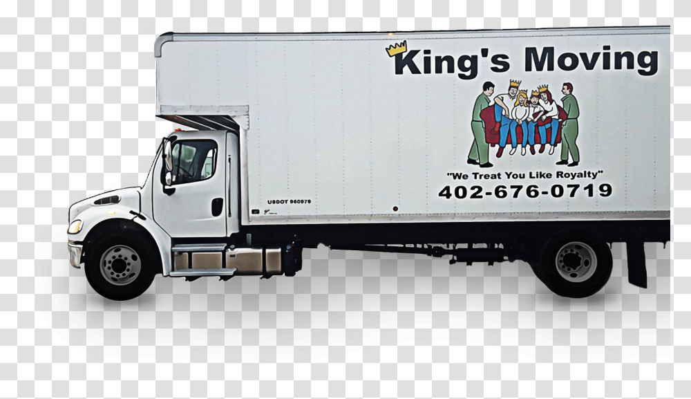 Icon Of King's Moving Truck King Moving Omaha, Vehicle, Transportation, Person, Human Transparent Png