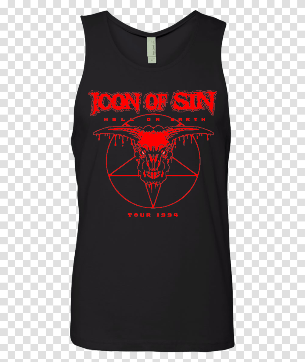 Icon Of Sin Mens Premium Tank Top Rebel Star, Clothing, Apparel, T-Shirt, Hand Transparent Png
