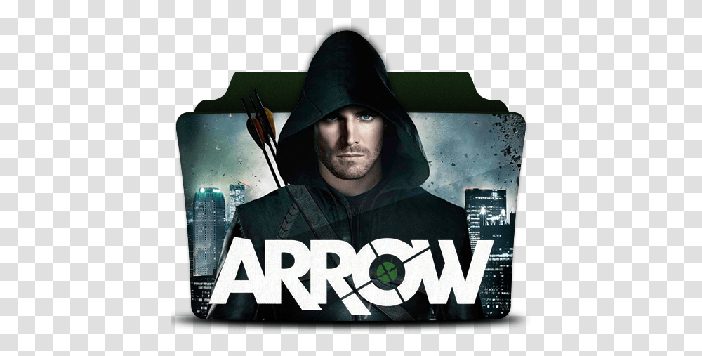 Icon Of Tv Series Folder Pack 1 Arrow Tv Series Folder Icon, Clothing, Person, Advertisement, Poster Transparent Png