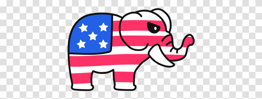 Icon Of Us Election 2020 Illustrations Animal Figure, Symbol, Flag, Label, Text Transparent Png