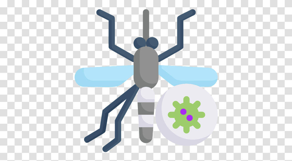 Icon Of Virus Transmission Flat Parasitism, Animal, Invertebrate, Insect, Cross Transparent Png