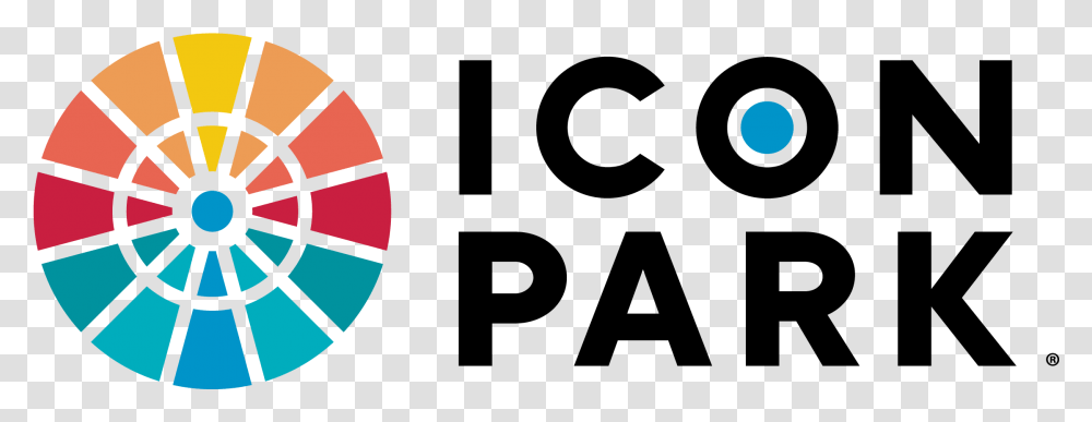Icon Park Orlando Fl's Entertainment Destination Wheel At Icon Park Logo, Lamp, Symbol, Trademark, Life Buoy Transparent Png