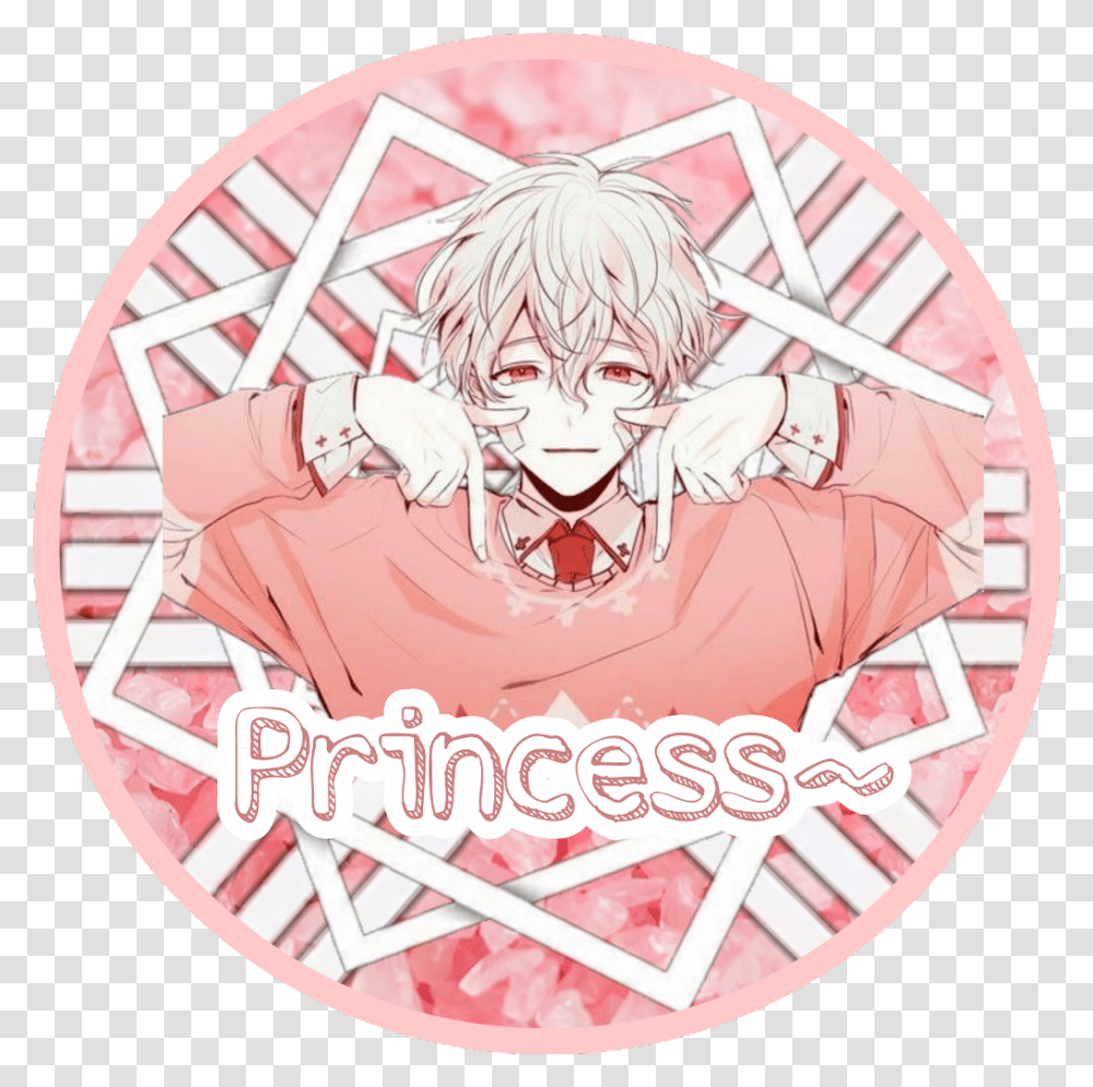 Icon Pastel Animeboy Follow My Instagram Circle, Label, Person Transparent Png