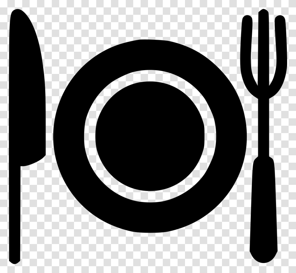 Icon Plate And Fork, Cutlery Transparent Png