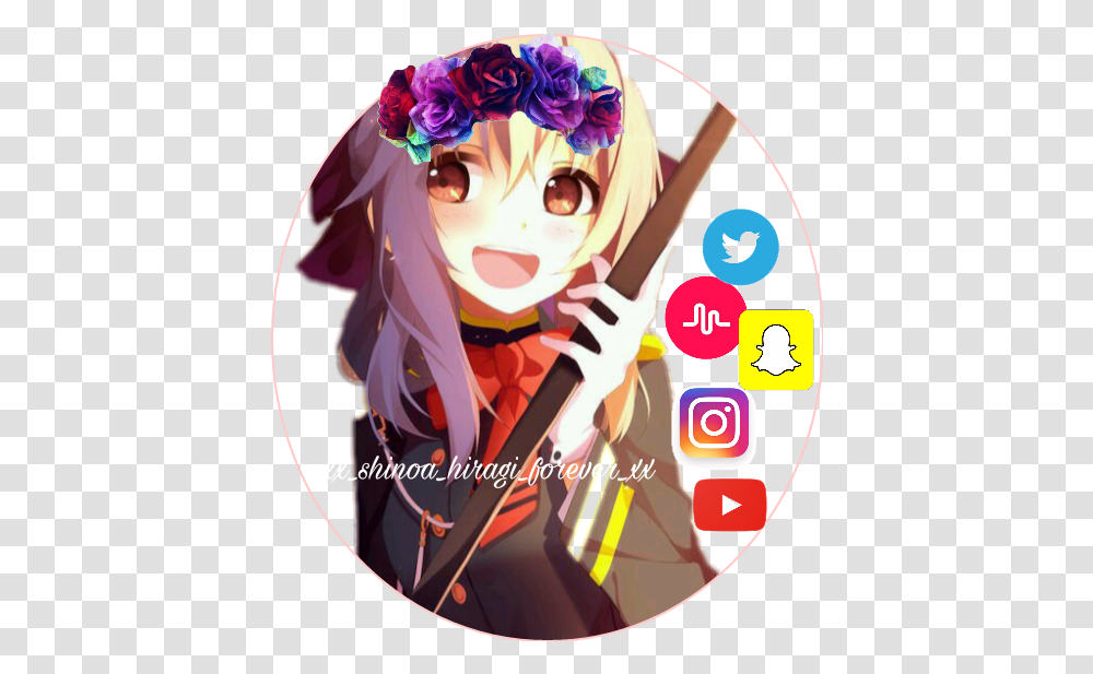 Icon Shinoa Musically Sticker Hime Cut, Manga, Comics, Book, Graphics Transparent Png