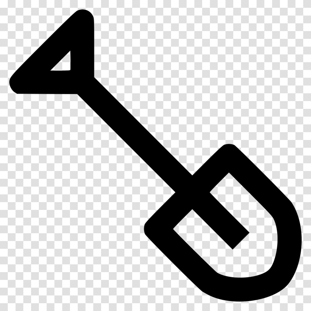 Icon, Shovel, Tool, Key, Silhouette Transparent Png