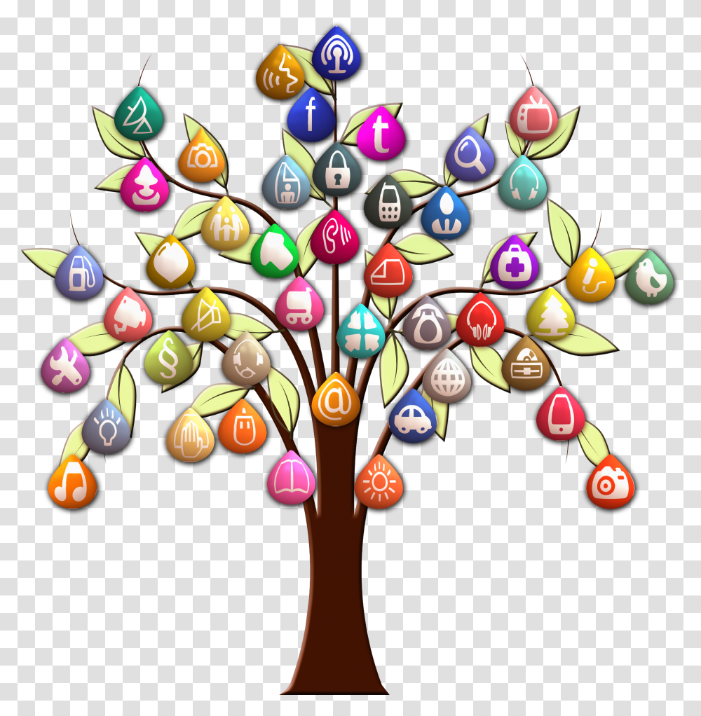 Icon Social Media Tree, Egg, Food Transparent Png