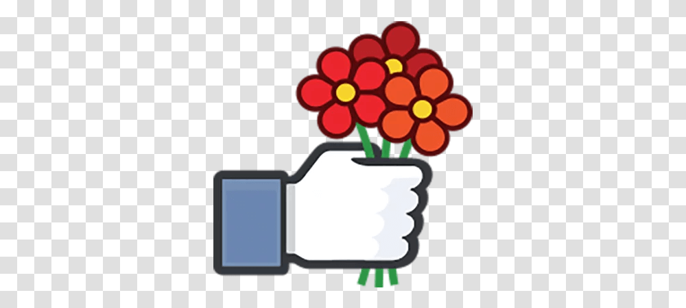 Icon Socialmedia Social Media Sticker By Irisxxxo Facebook Thumb With Flowers, Graphics, Art, Hand Transparent Png