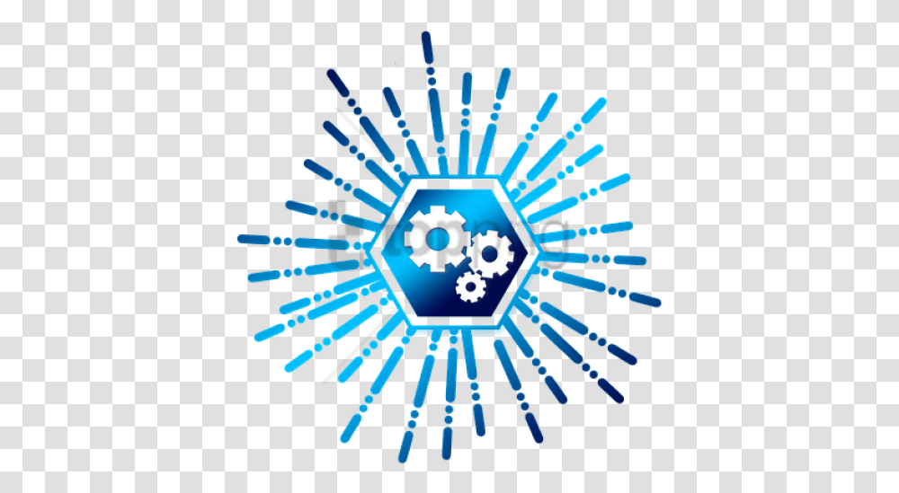 Icon Star Gears Work Team Together 394539 Dot, Snowflake Transparent Png