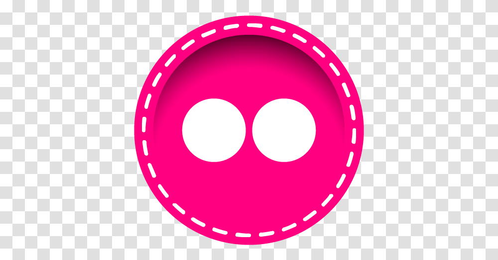 Icon Stitched Social Media Iconset Uiconstock Circle Soundcloud Logo, Symbol, Trademark, Purple, Disk Transparent Png