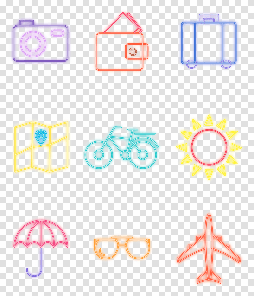 Icon Sun Bike Airplane And Vector Image Heptagrama, Hair Slide, Cross, Accessories Transparent Png