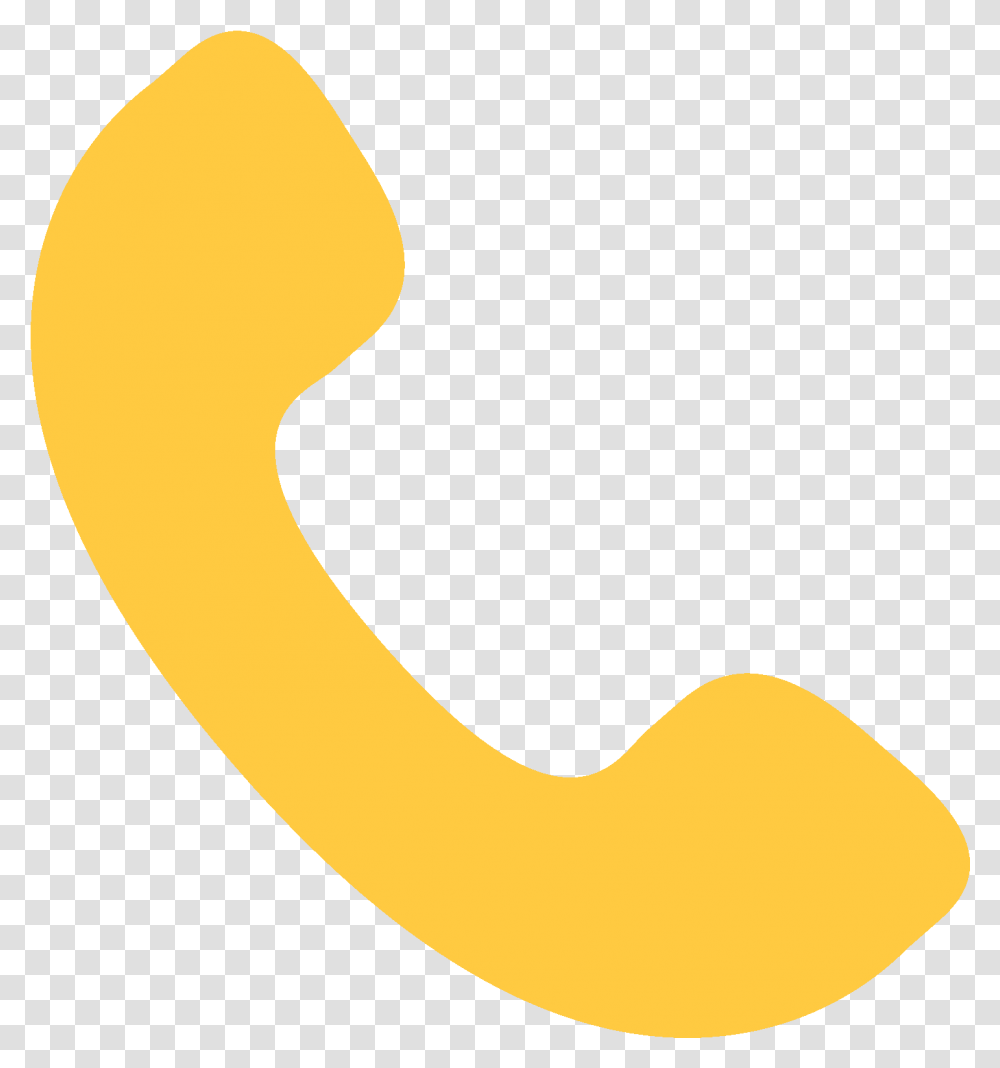 Icon Telephone Yellow Clipart Download Yellow Telephone Icon, Banana, Fruit, Plant Transparent Png