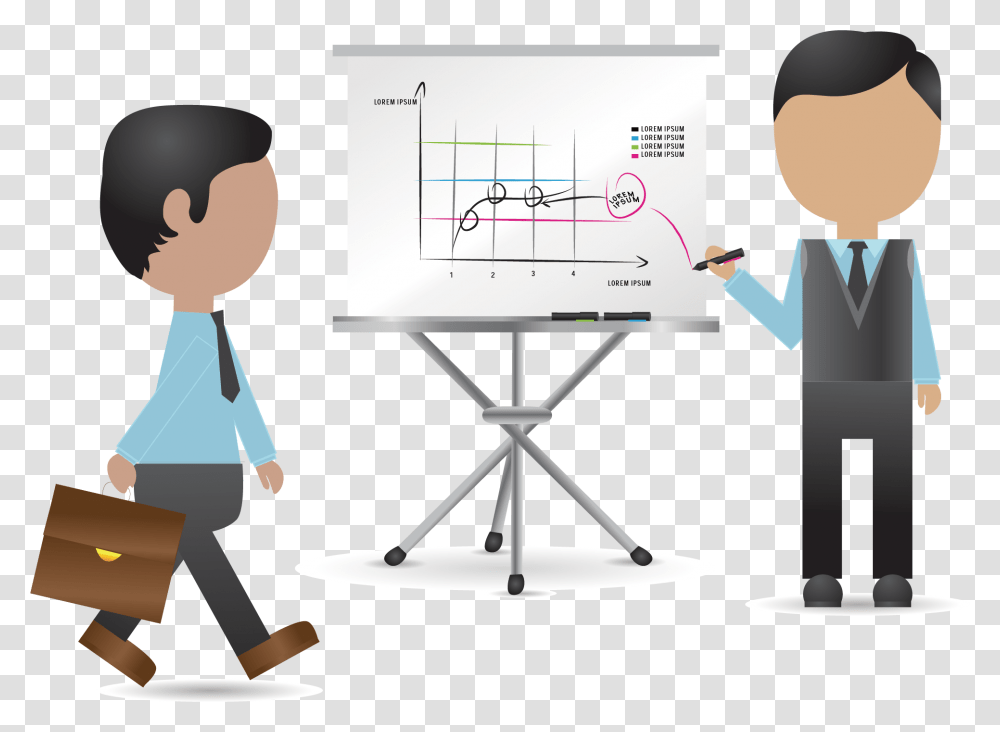 Icon Training Transprent Training Cartoon, Standing, Plot, White Board Transparent Png
