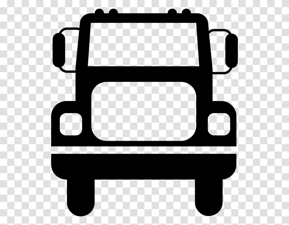 Icon Truck Transport Van Symbol Free Image Freightliner Icon, Gray, World Of Warcraft Transparent Png