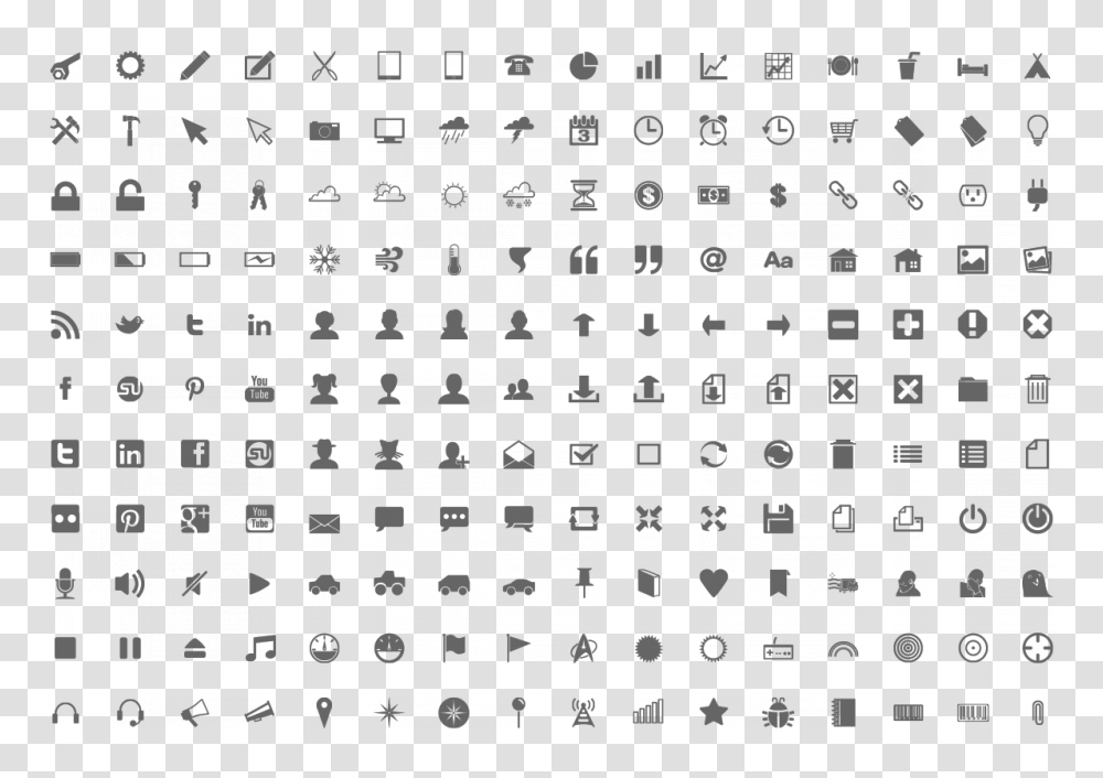 Icon Vector 16px Icons, Silhouette, Pattern Transparent Png