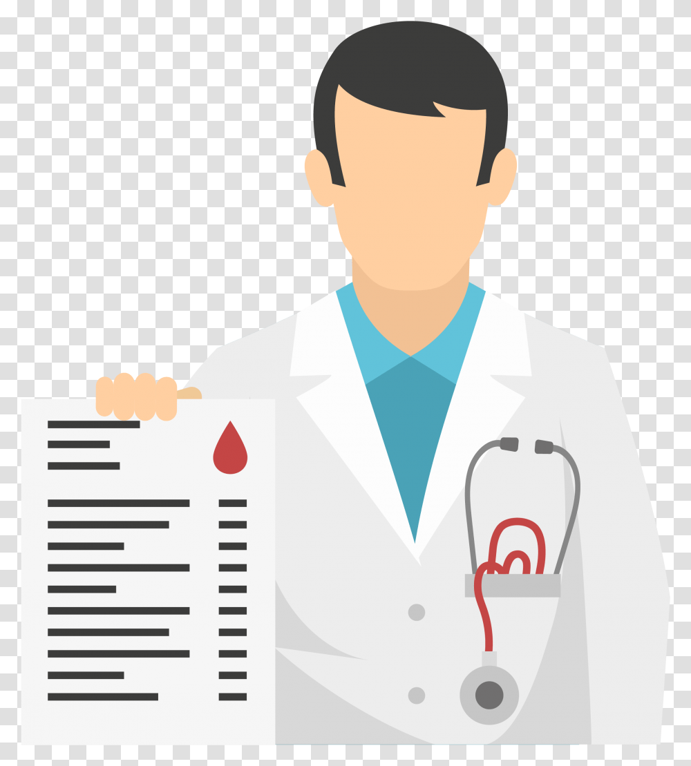 Icon Vector Doctor, Apparel, Lab Coat, Person Transparent Png