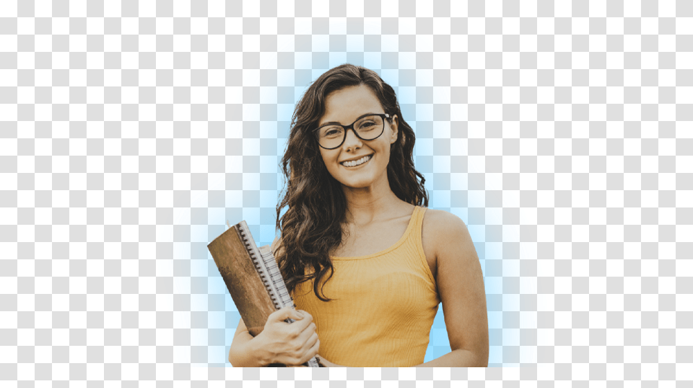 Icon Ventures Happy, Person, Glasses, Clothing, Female Transparent Png