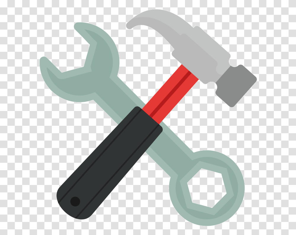 Icon Wrench And Hammer, Axe, Tool, Key Transparent Png