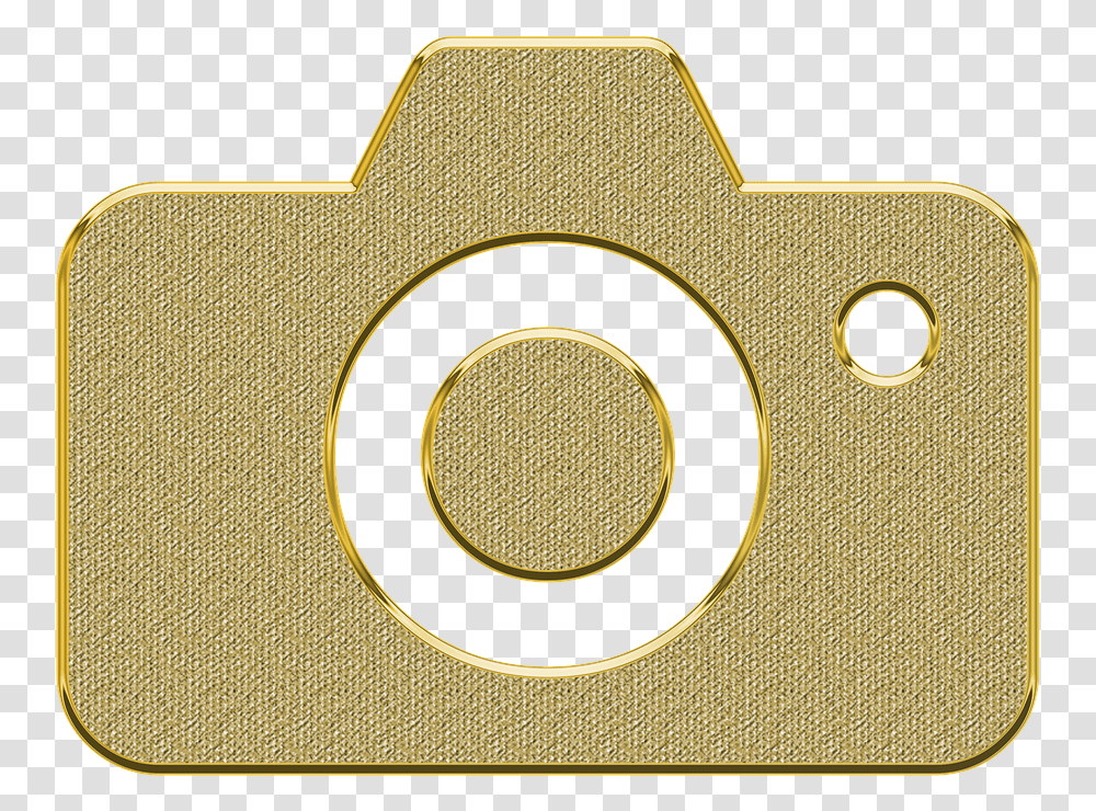 Icone Camera Dourado, Logo, Trademark, Security Transparent Png