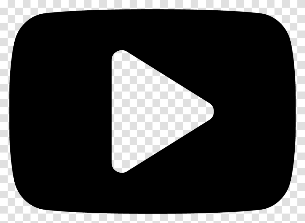 Icone Do Youtube Preto, Triangle, Plectrum Transparent Png