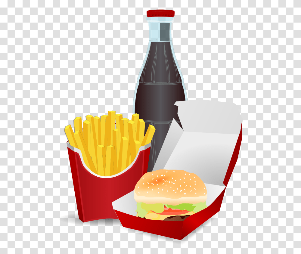 Icone Lanche Batata Refrigerante Fast Food Background, Burger, Fries Transparent Png