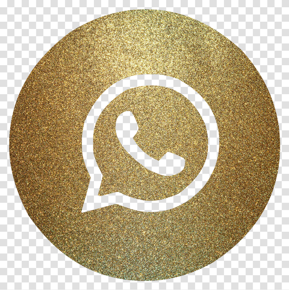 Icone Whatsapp Dourado, Rug, Alphabet Transparent Png